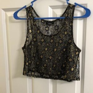 Small millau crop sheer top